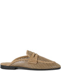 Brown Slip On Mules 1