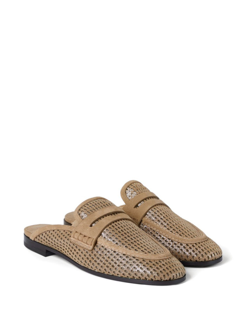 Brown Slip On Mules 2