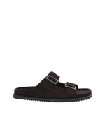 Brown Suede Sandals 1