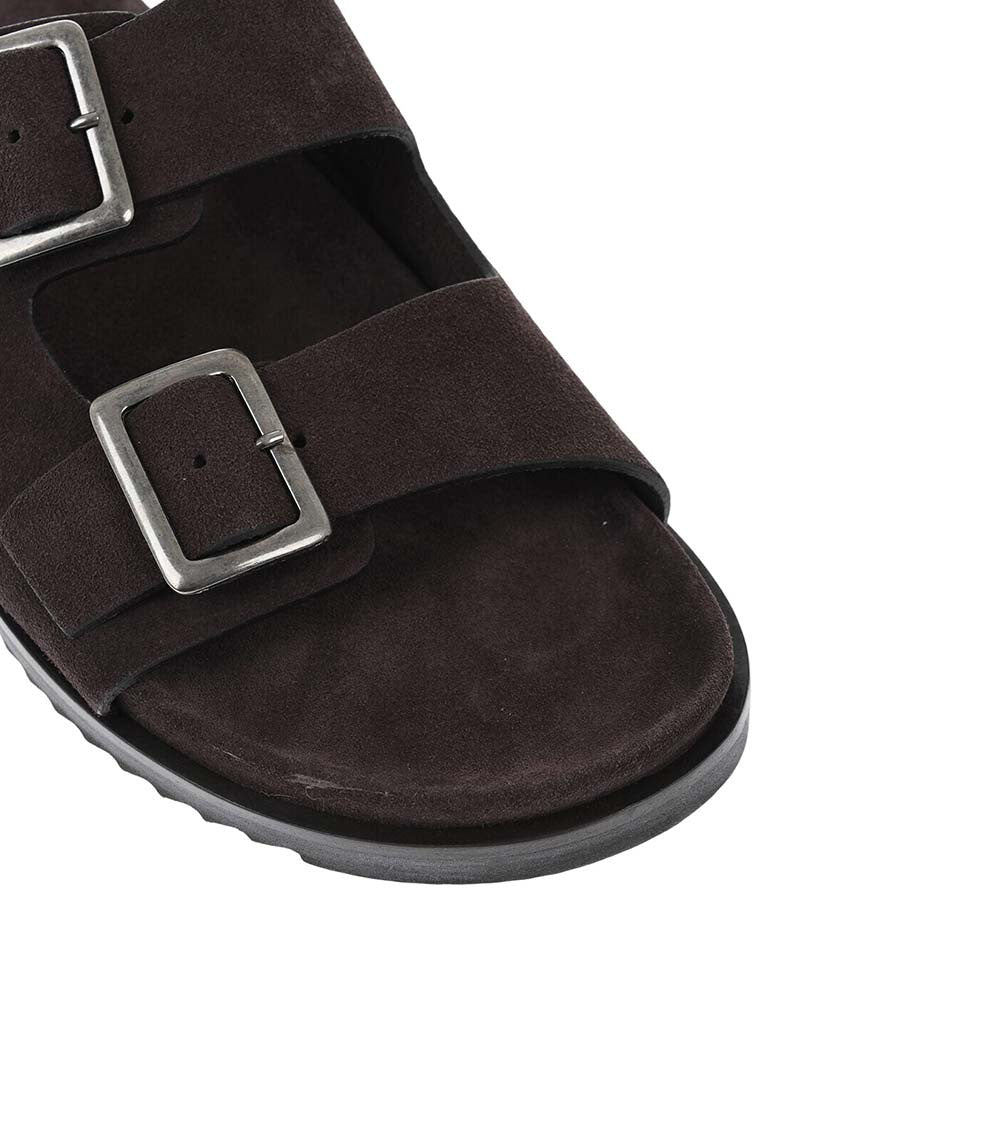 Brown Suede Sandals 4