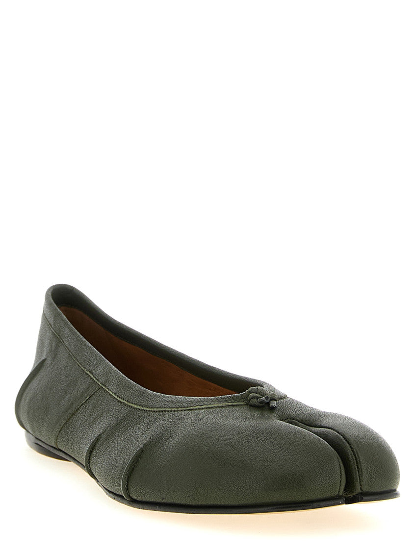 Green Slip On Ballet Flats 2