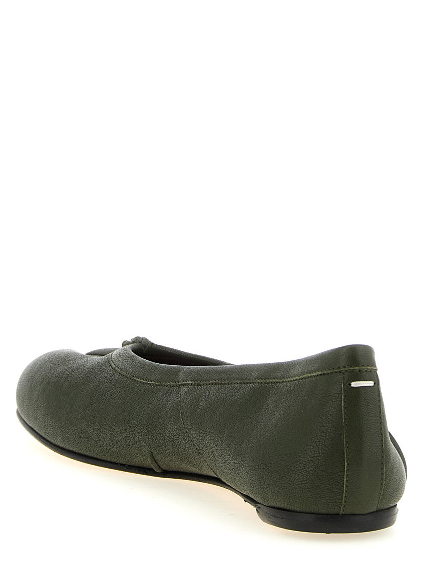 Green Slip On Ballet Flats 3