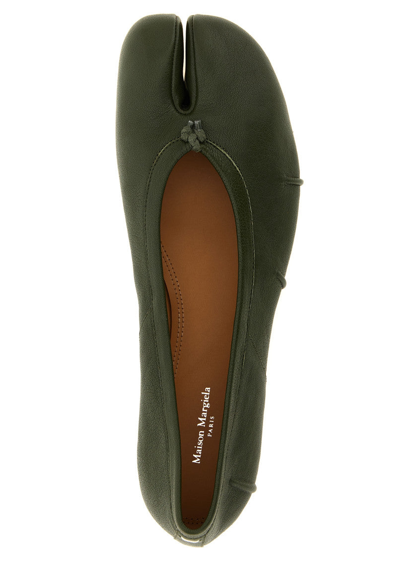 Green Slip On Ballet Flats 4