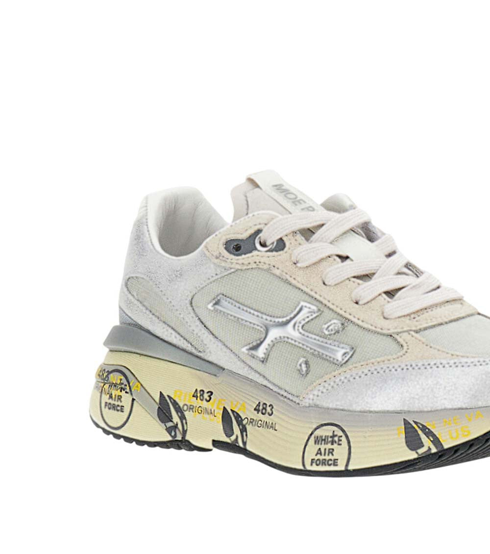 Off White Color-Block Sneakers 4