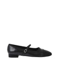 Black Leather Ballet Flats 1