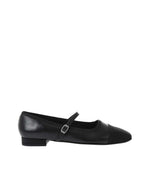 Black Leather Ballet Flats 1