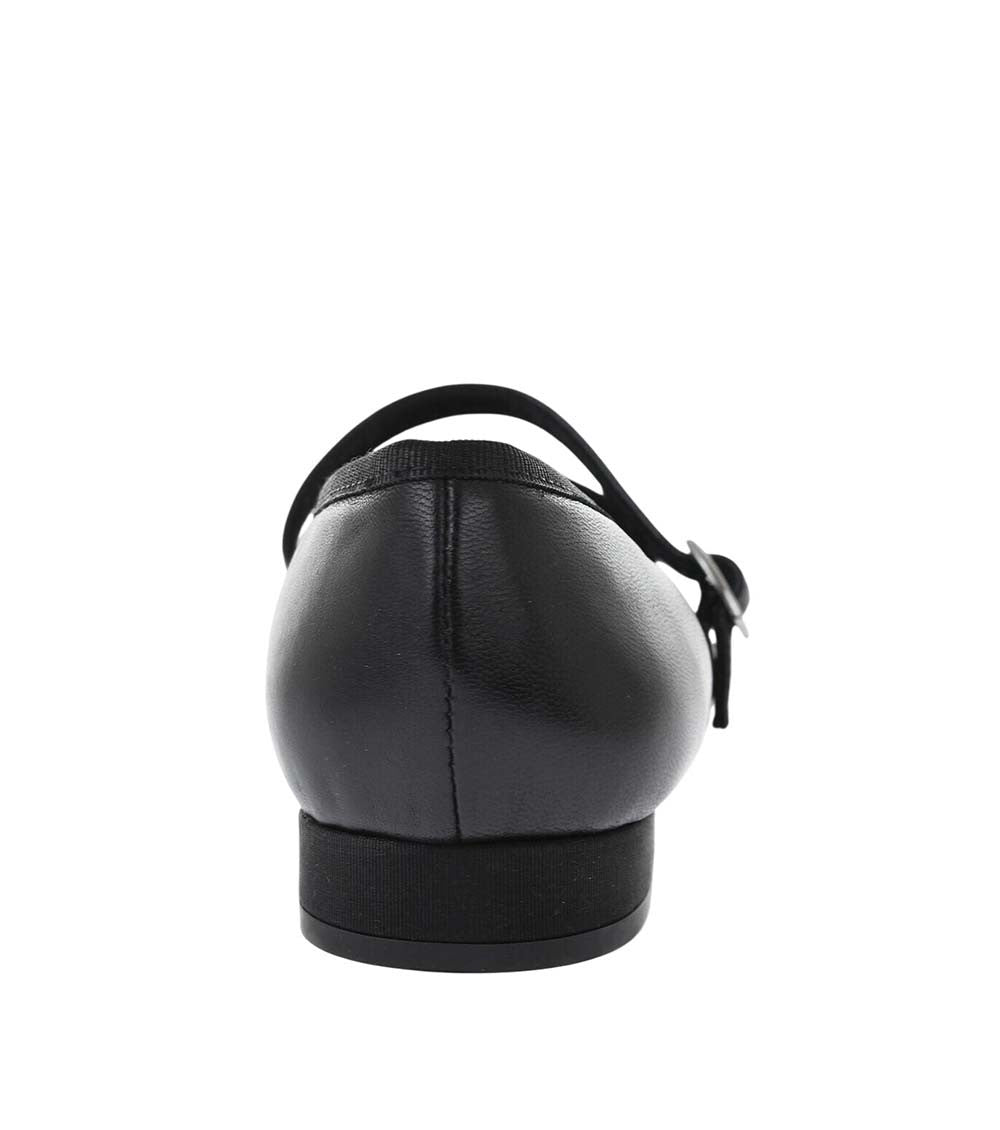 Black Leather Ballet Flats 2