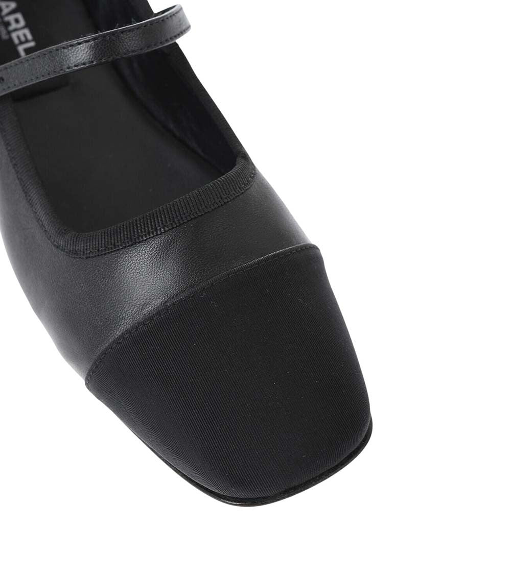 Black Leather Ballet Flats 3
