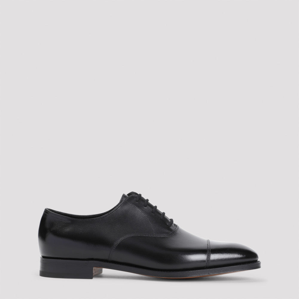 Black Leather Lace Up Shoes 2