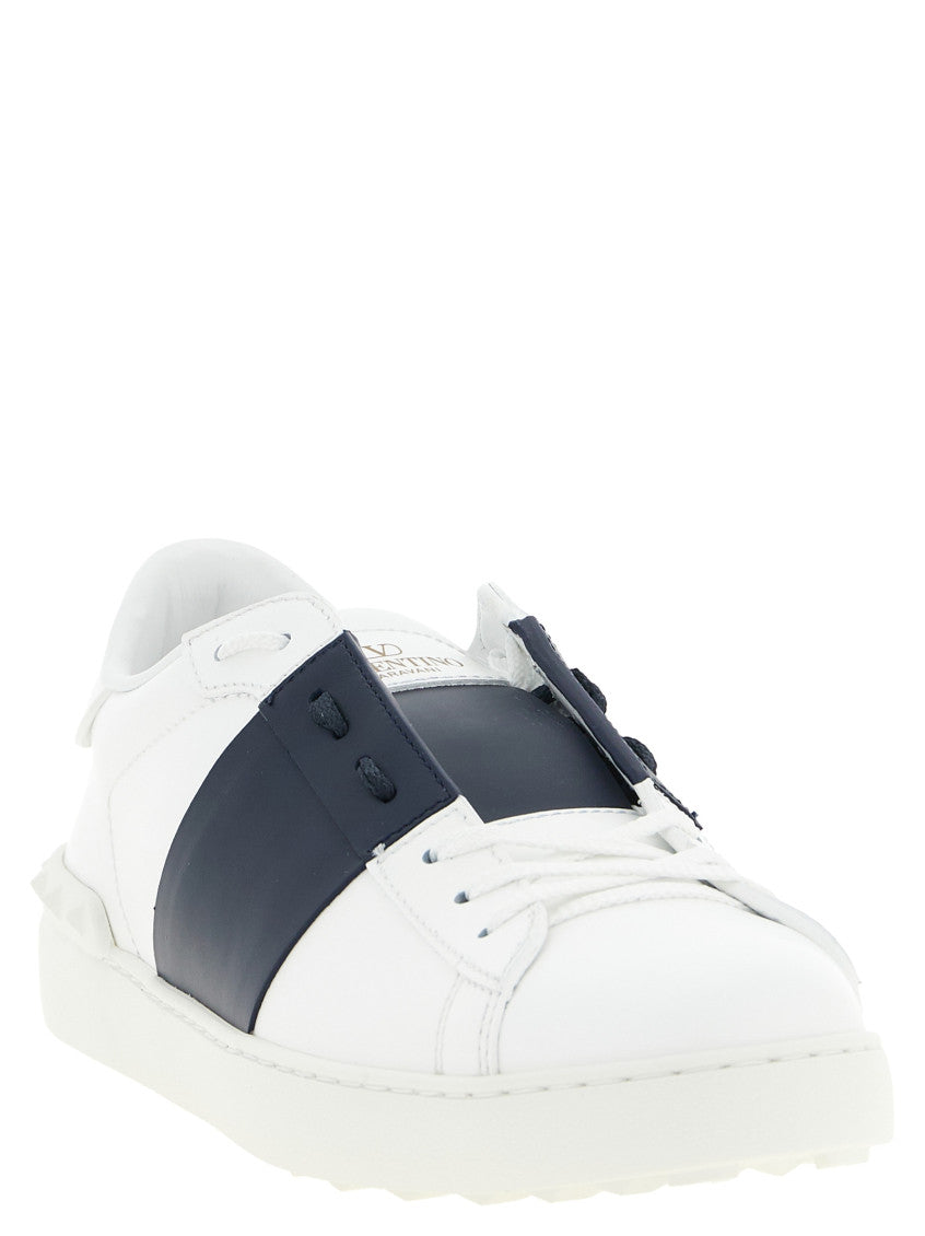 White Color Block Sneakers 2