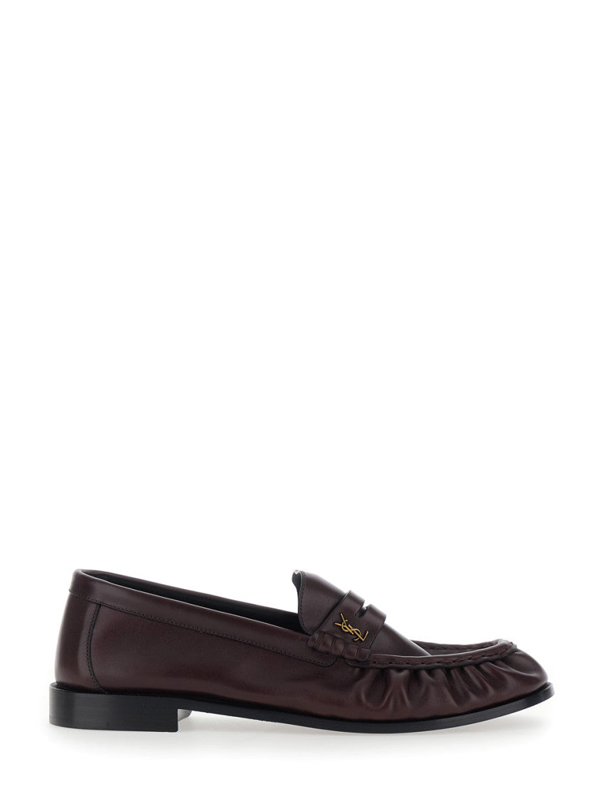 Maroon Slip On Loafers 1