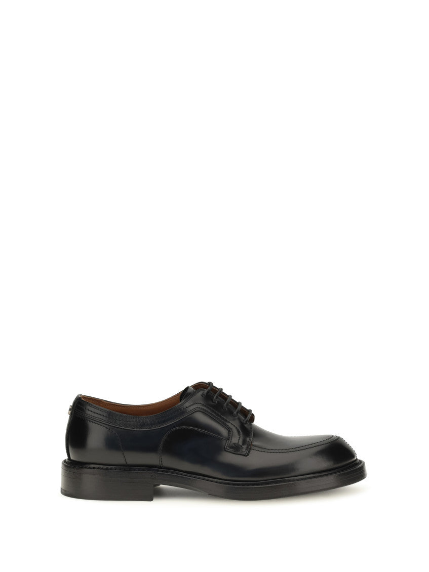 Black Leather Lace Up Shoes 1