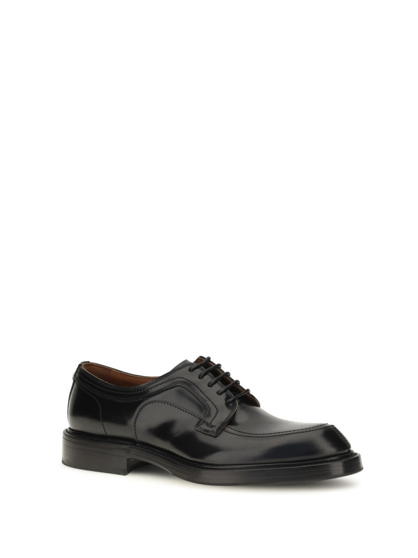 Black Leather Lace Up Shoes 2