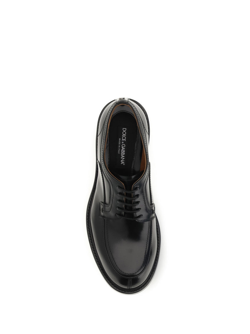 Black Leather Lace Up Shoes 3