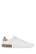 White Color Block Sneakers 1