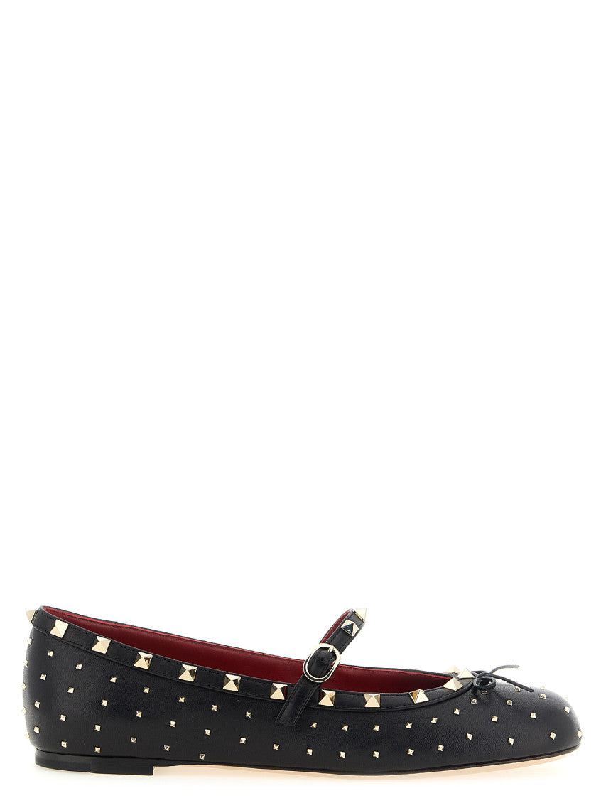 Black Studded Ballet Flats 1
