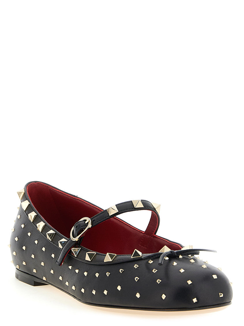 Black Studded Ballet Flats 2