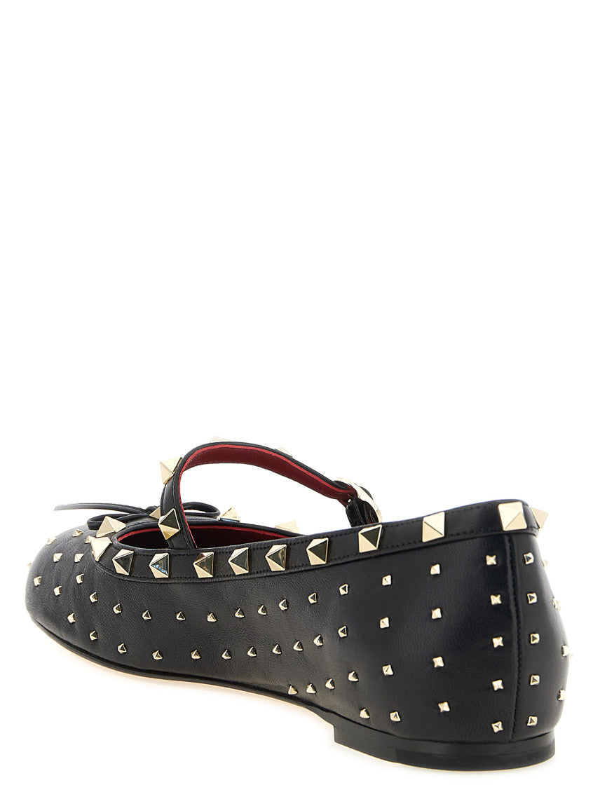 Black Studded Ballet Flats 3