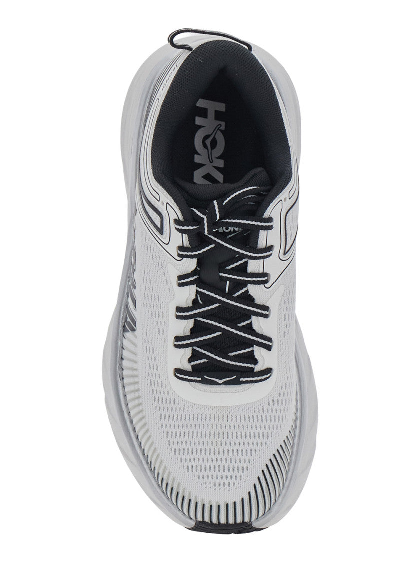 BlackWhite Logo Sneakers 4