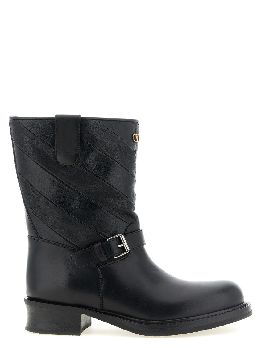 Black Logo Boots 1
