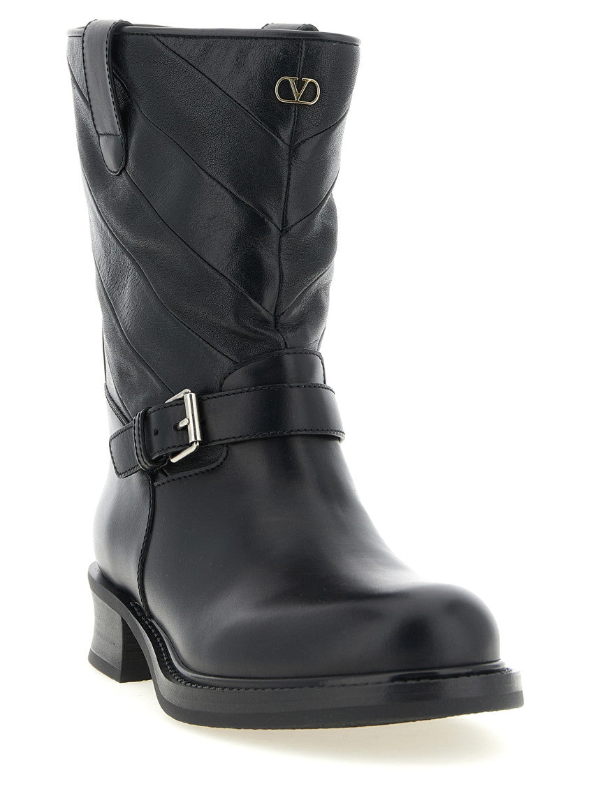 Black Logo Boots 2