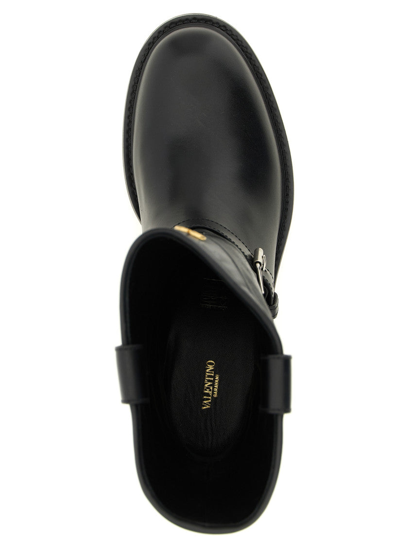 Black Logo Boots 4