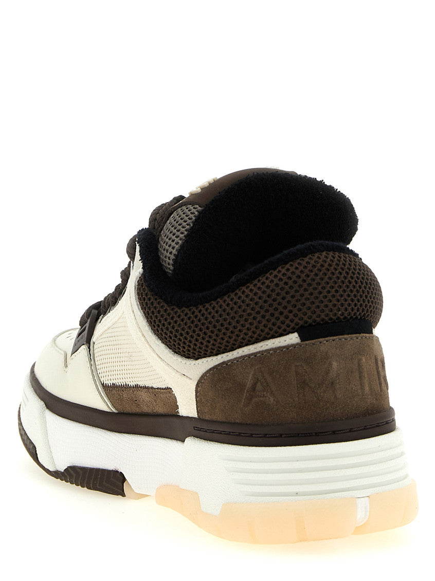 Brown Color Block Sneakers 3