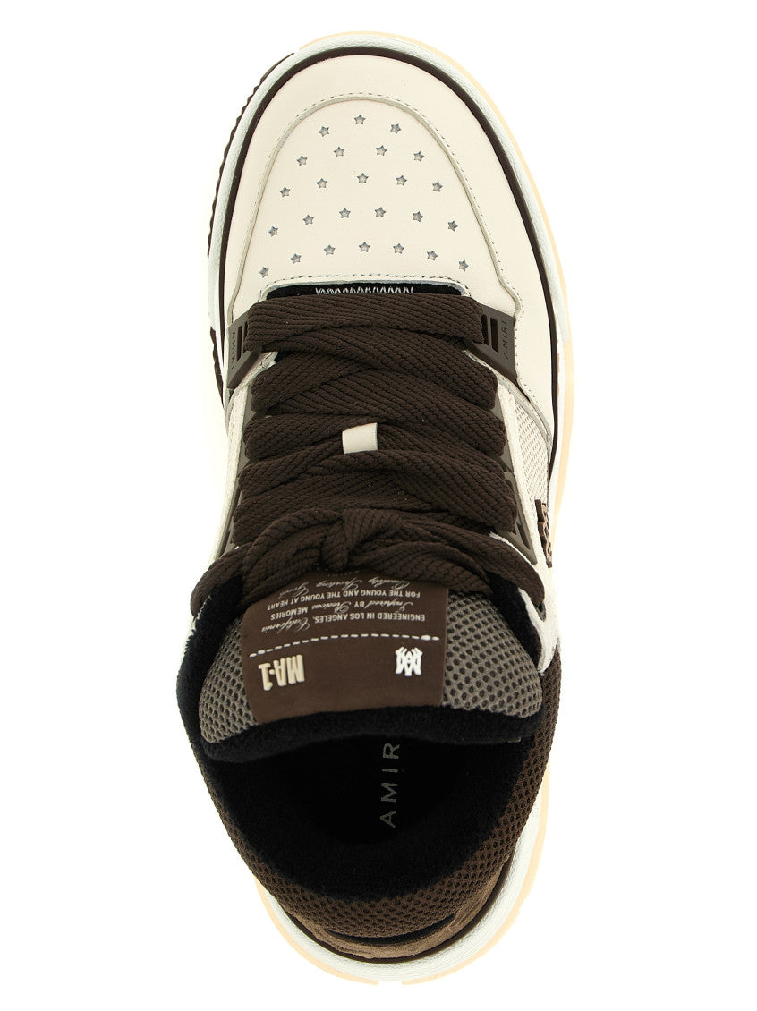 Brown Color Block Sneakers 4