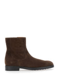Brown Zipper Boots 1