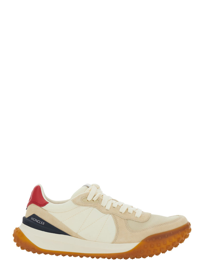 Beige Color Block Sneakers 1