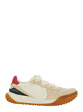 Beige Color Block Sneakers 1