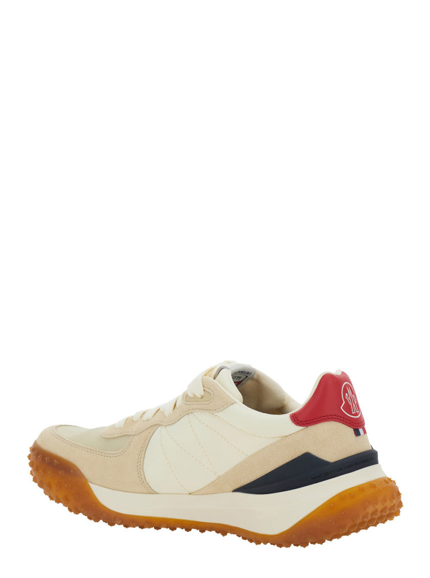 Beige Color Block Sneakers 3