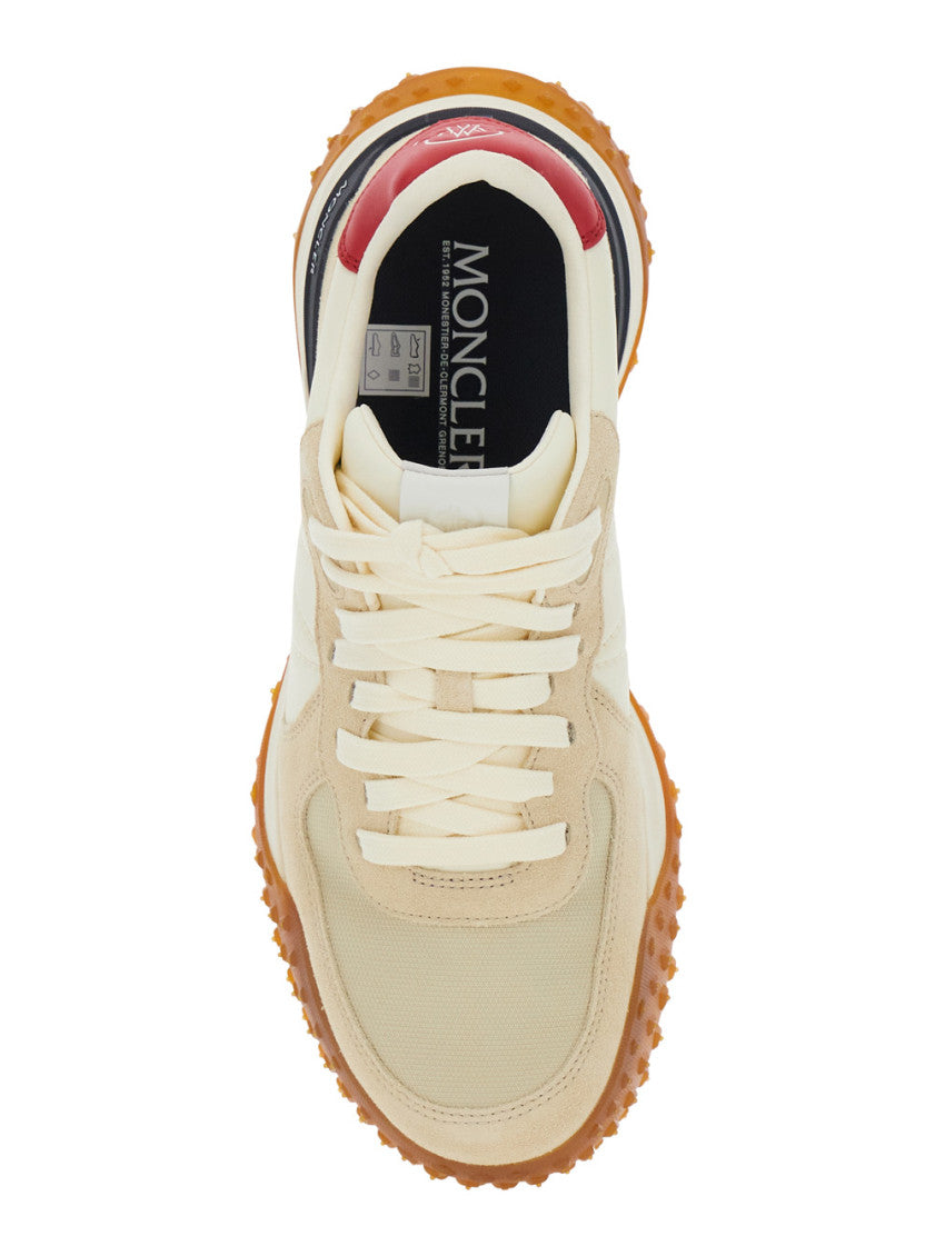 Beige Color Block Sneakers 4