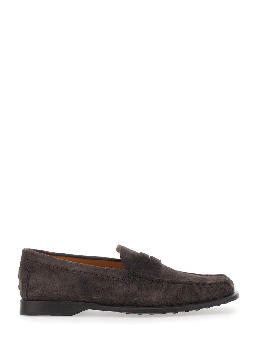 Brown Pennyslot Loafers 1