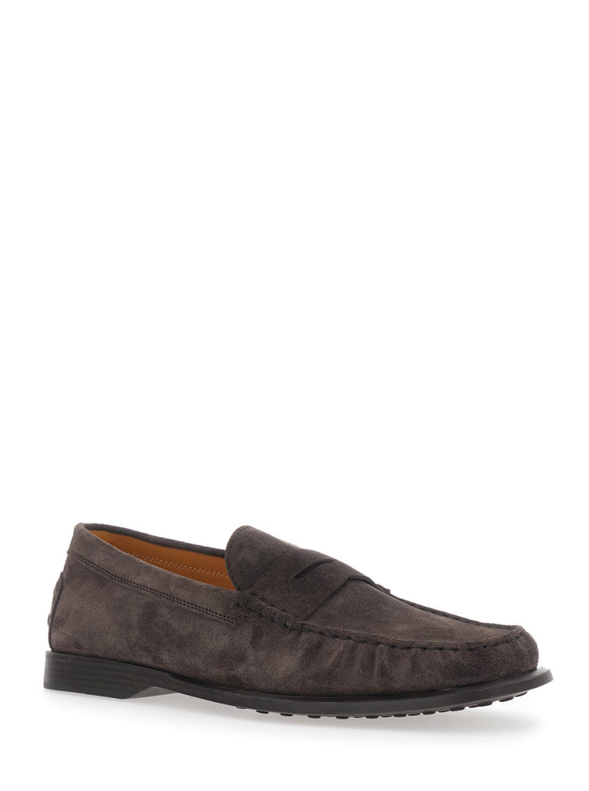 Brown Pennyslot Loafers 2