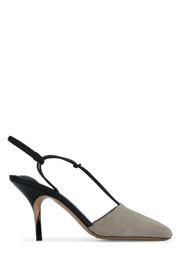 Grey T-Strap Pumps 1