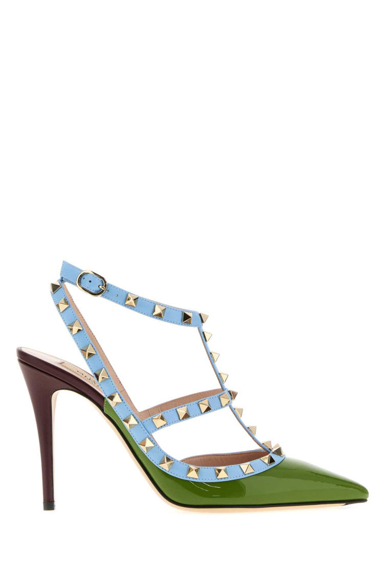 Multi Color Studded Pumps 1