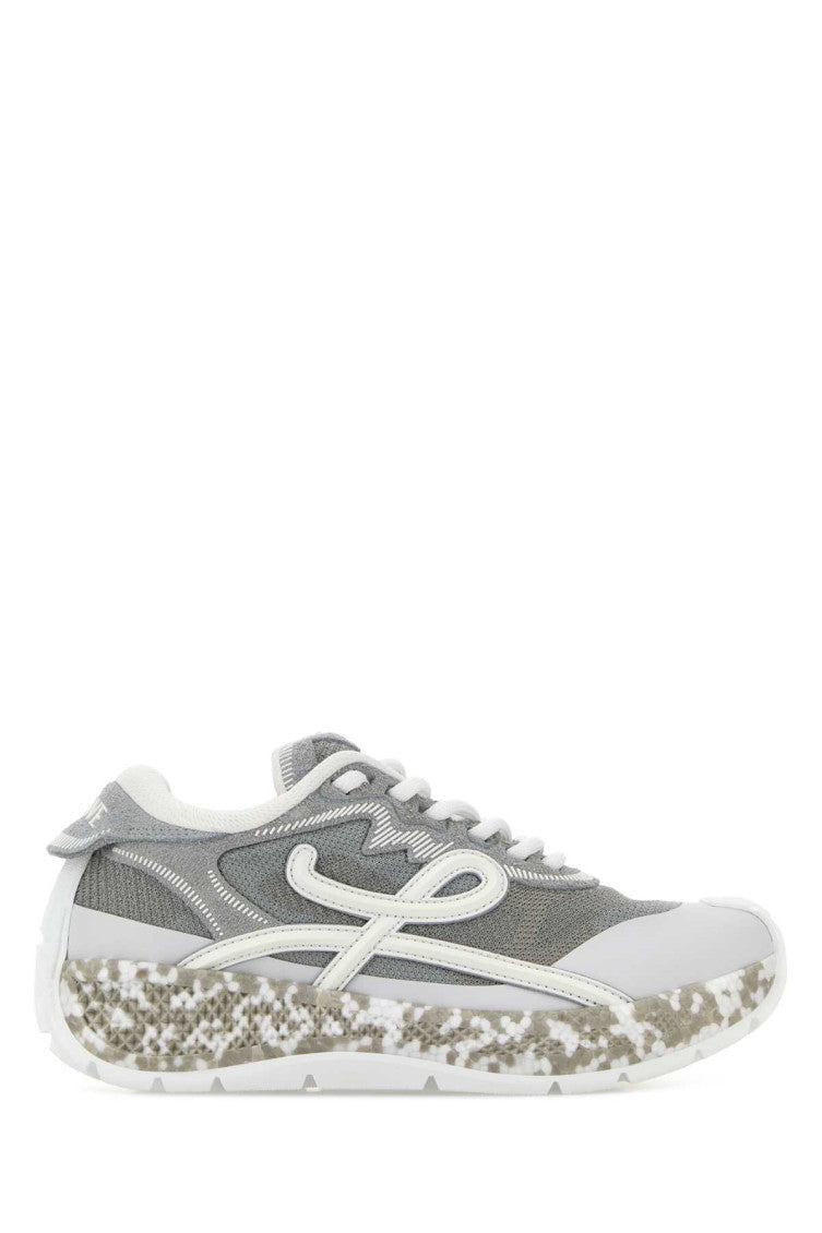 Grey Logo Sneakers 1