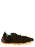 Brown Color Block Sneakers 1