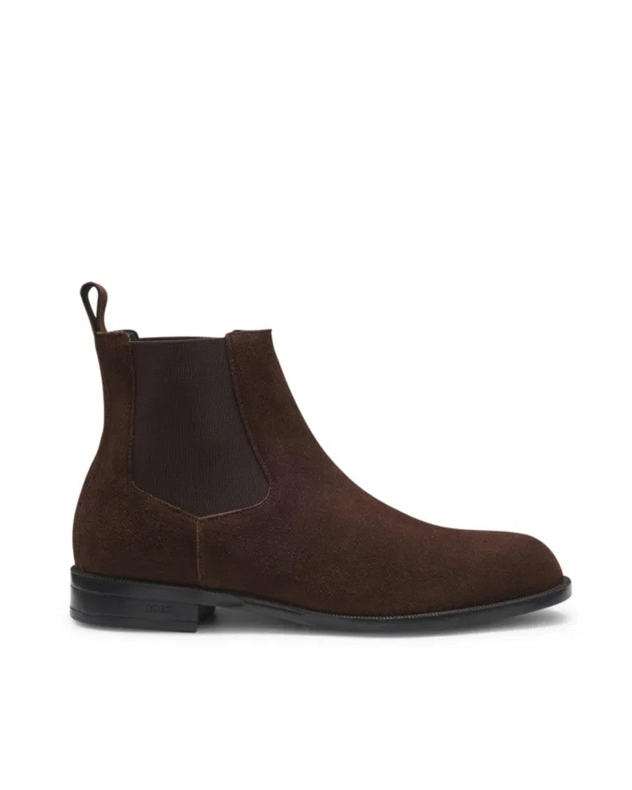 Dark Brown Slip On Boots 1