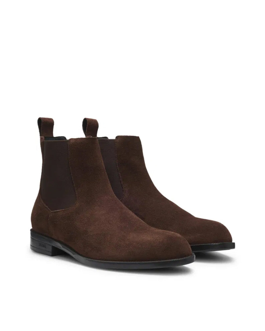 Dark Brown Slip On Boots 2