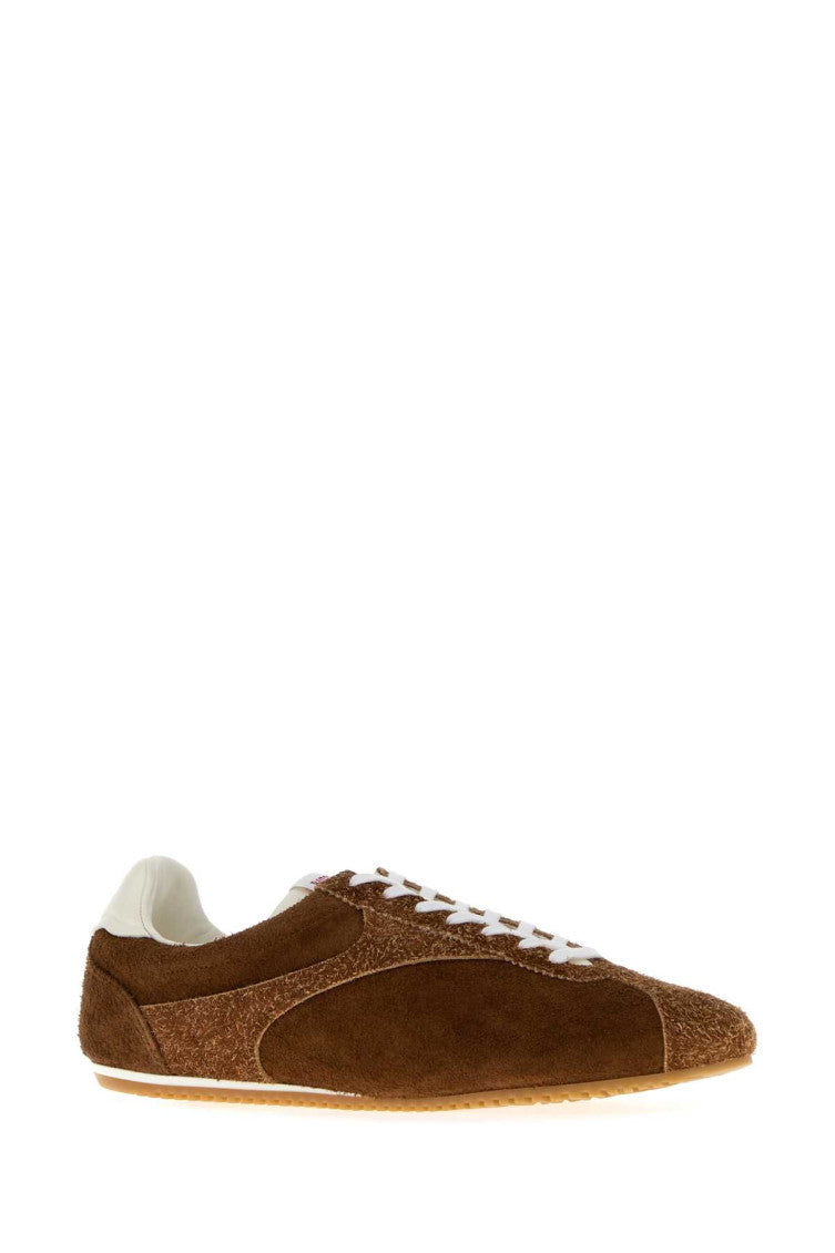 Brown Lace Up Sneakers 2