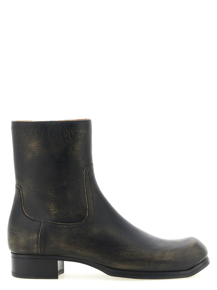 Black Distressed Boots 1