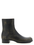 Black Distressed Boots 1