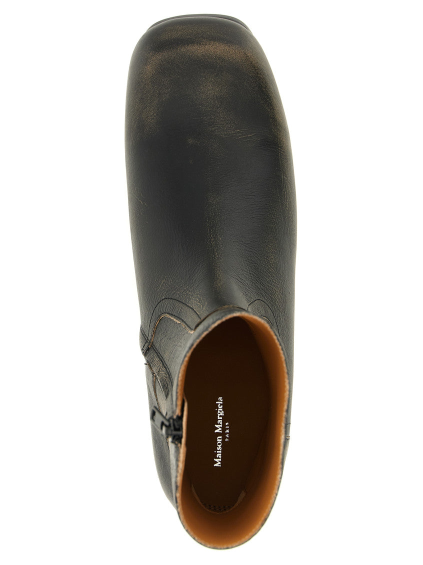 Black Distressed Boots 4