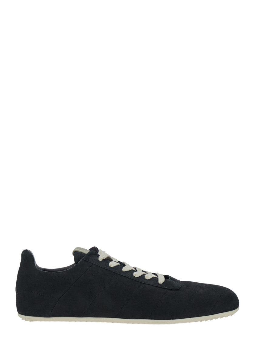 Black Suede Low Top Sneakers 1