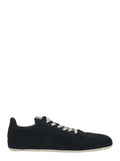 Black Suede Low Top Sneakers 1