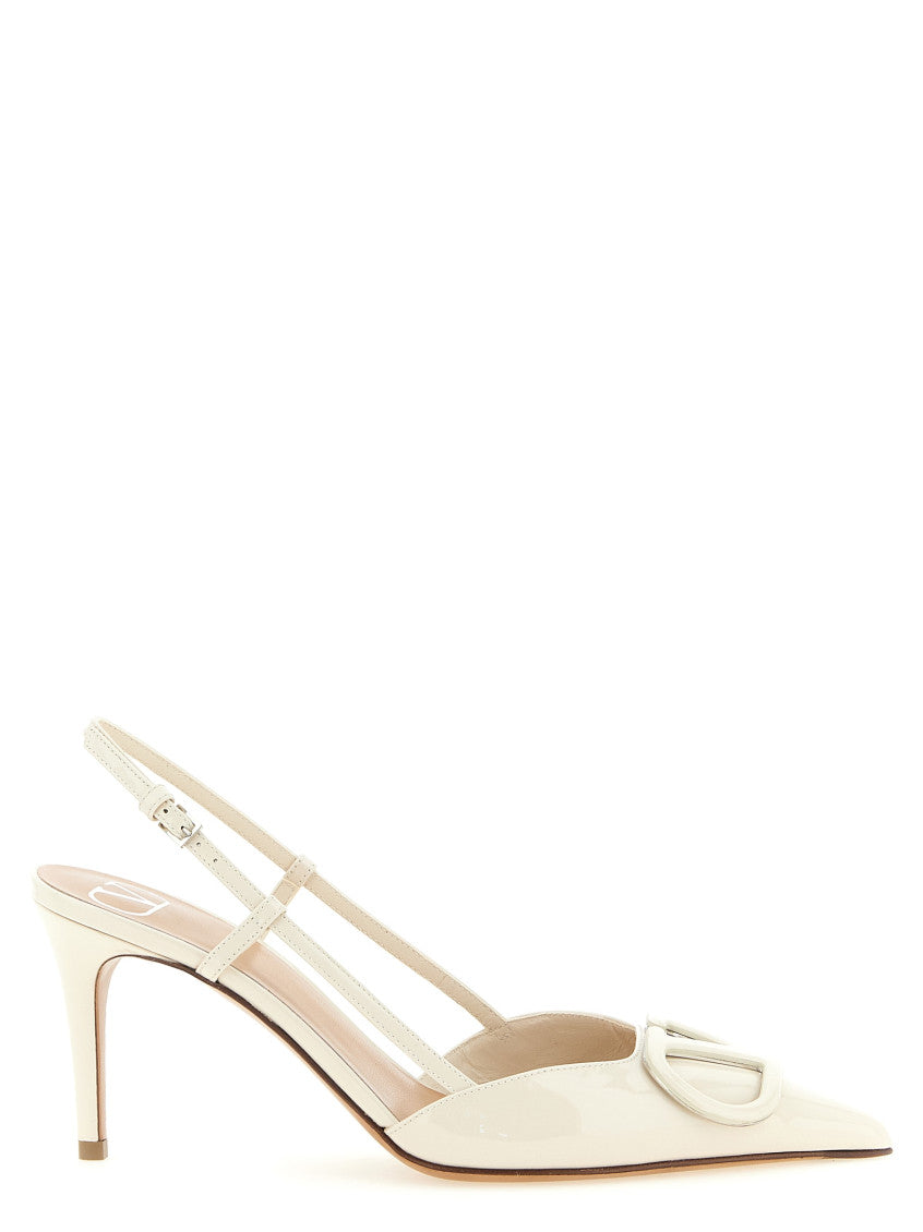 White Logo Pumps 1