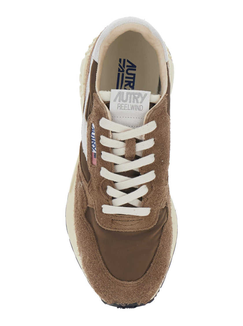 Brown Color Block Sneakers 4