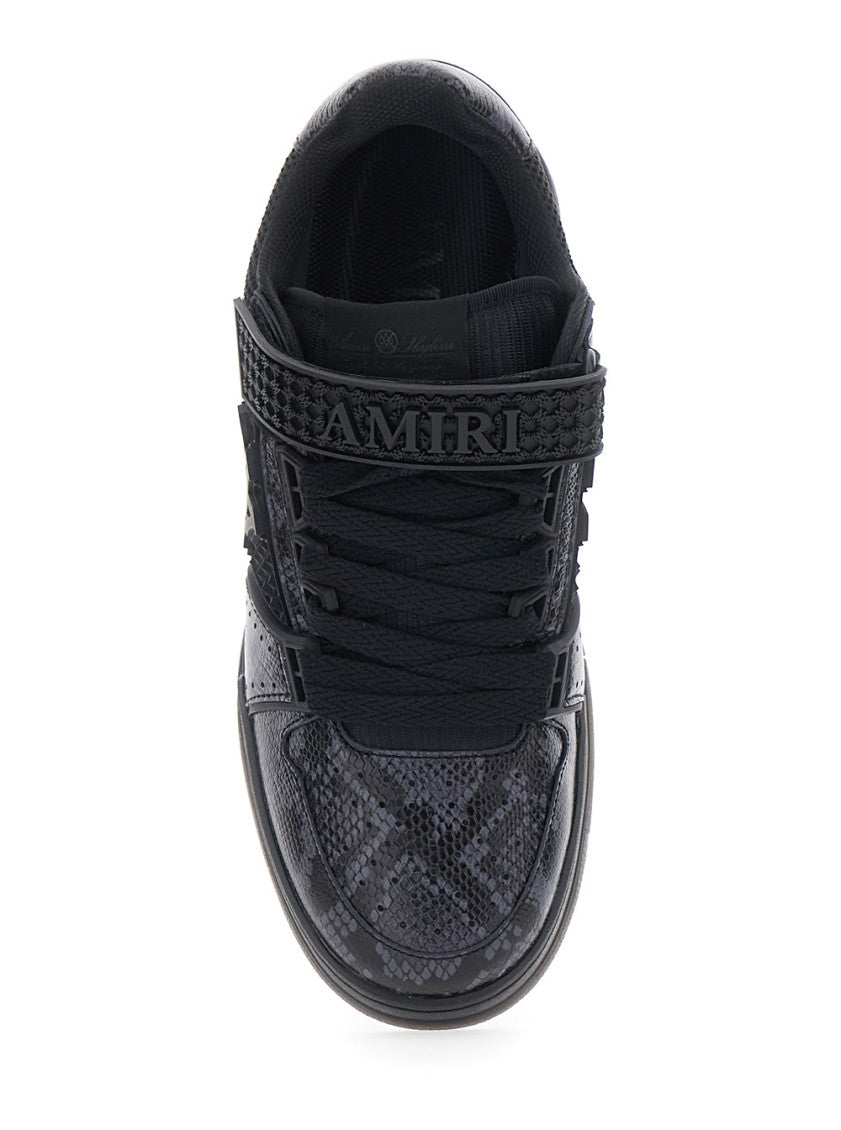 Black Logo Skyline Sneakers 4
